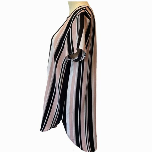 Revamp Striped A-Line Midi classic boho normcore grungecore Dress/tunic - Picture 4 of 7